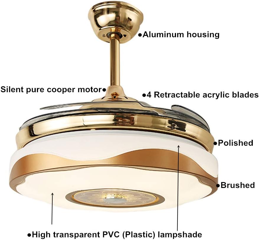 Invisible Fan with LED Light Chandelier