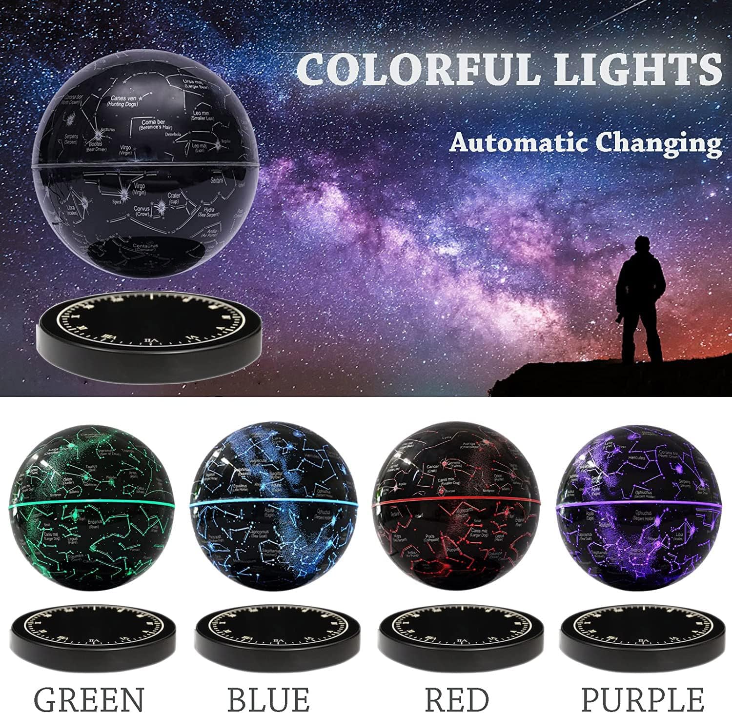 Contellation style magnetic levitation lamp