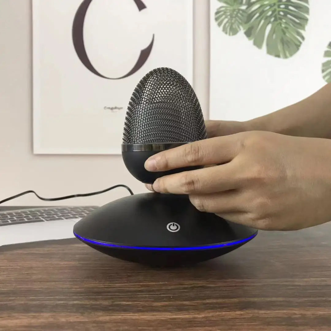 Levitating Speaker: Fusion of Sound and LED Light