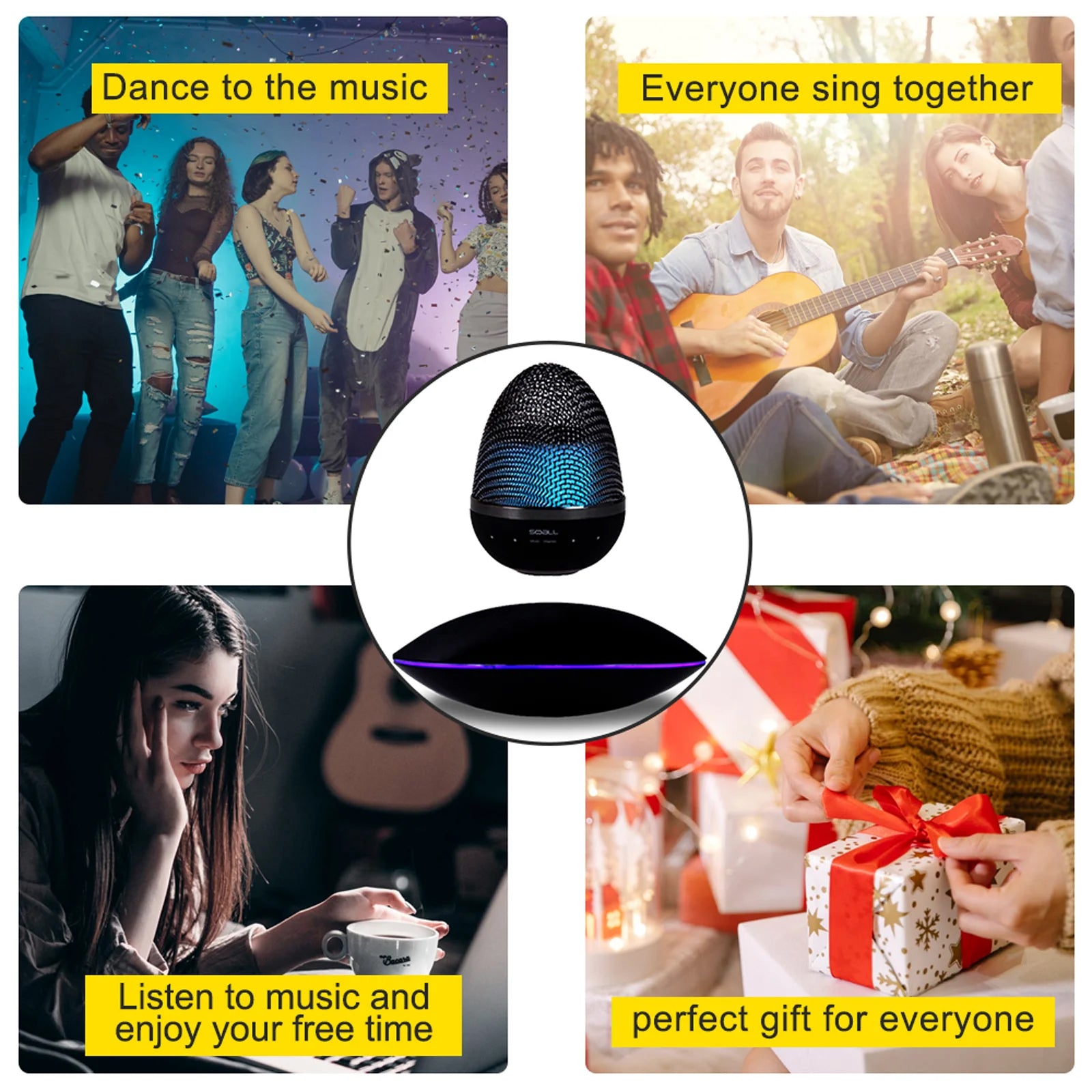 Levitating Speaker Decoration