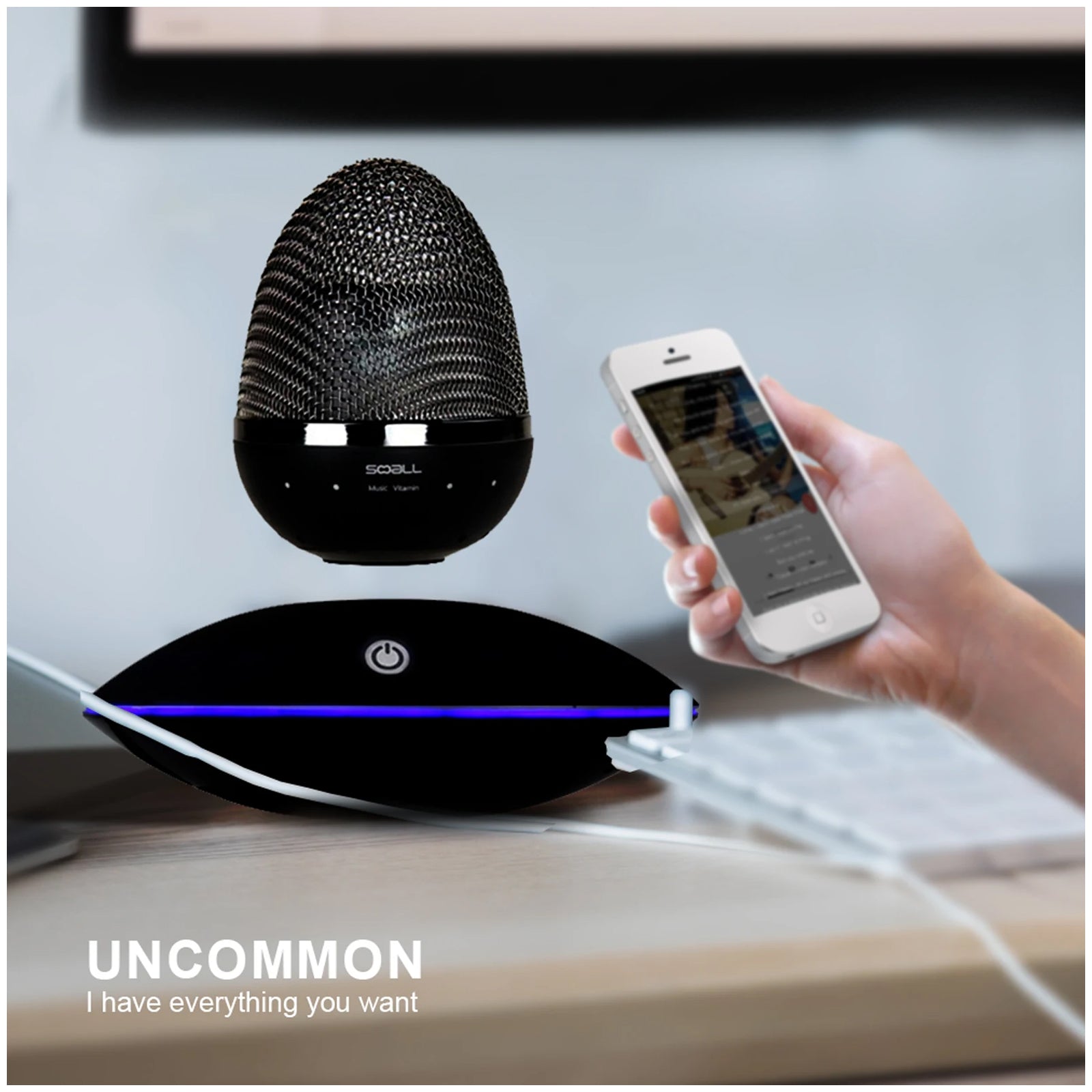 Levitating Speaker with LED Lights