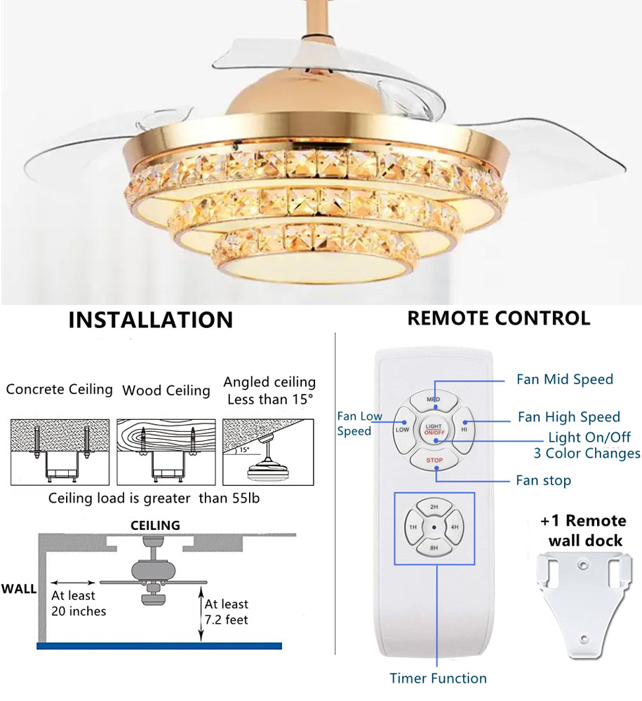 Elegant Ceiling Fan for Home Decor