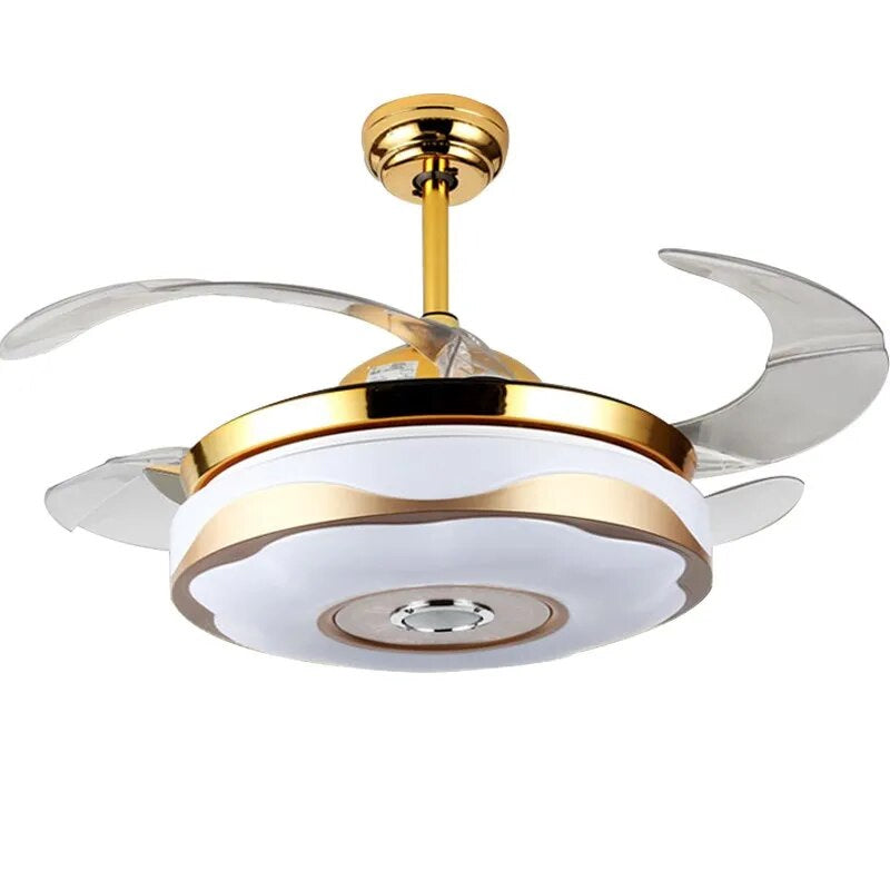 Retractable Ceiling Fan with Remote