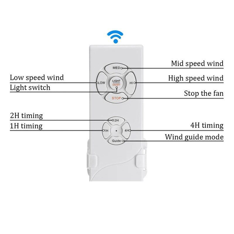Retractable Ceiling Fan with Remote