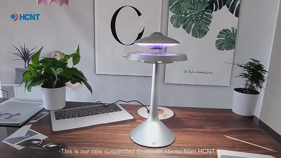 rotating magnetic levitation lamp