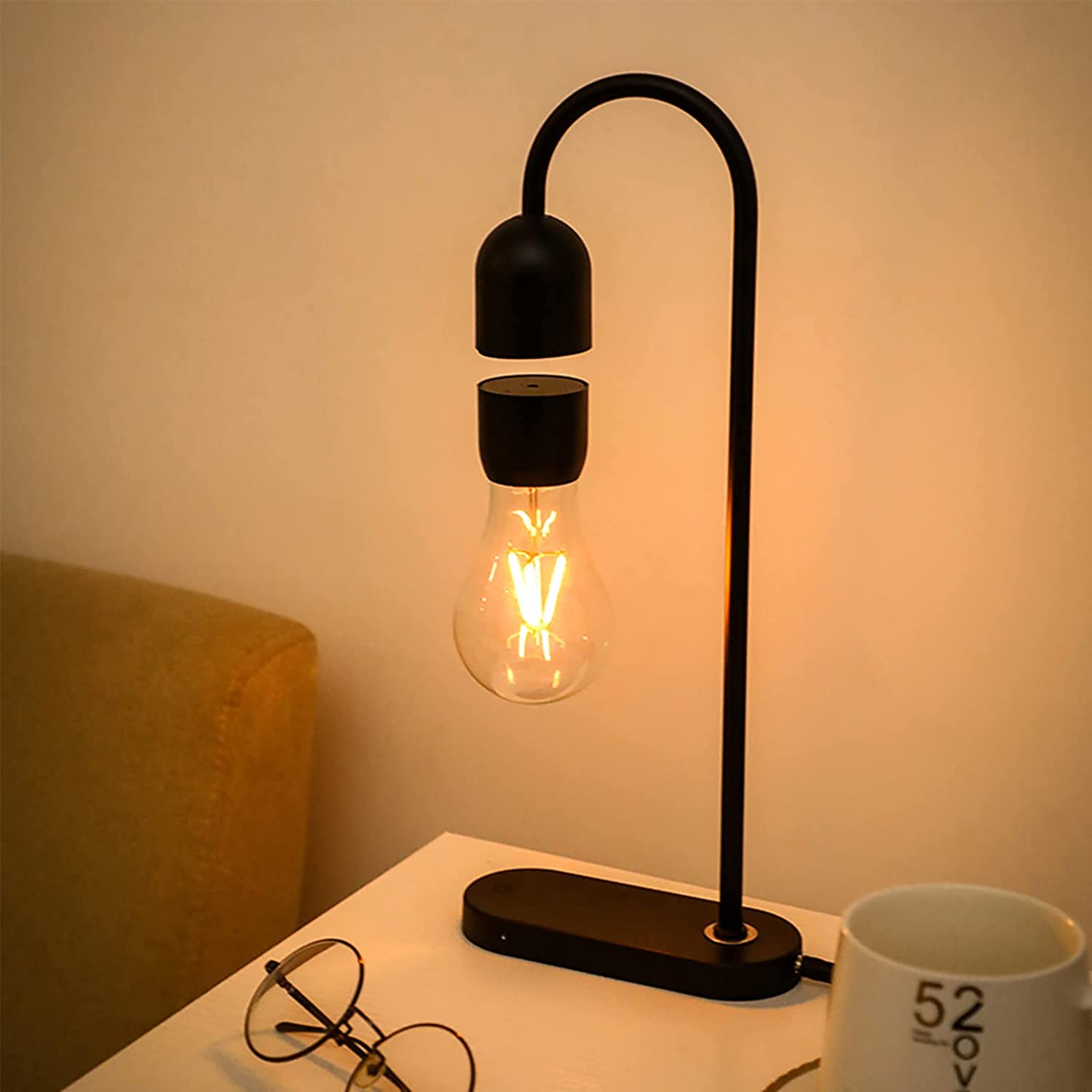 floating light bulb