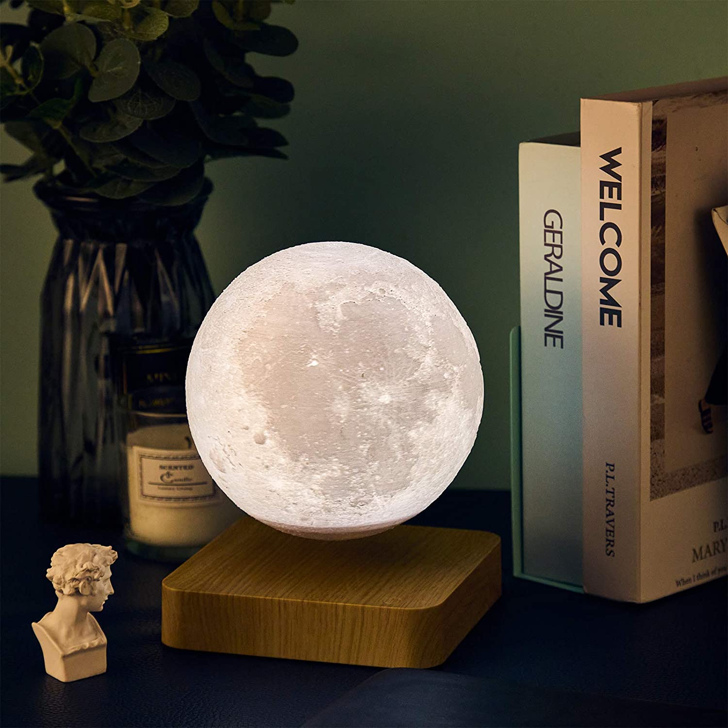 levitating moon globe