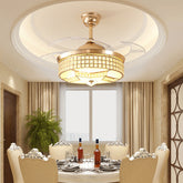 chandelier with hidden fan blades