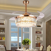chandelier fan with retractable blades