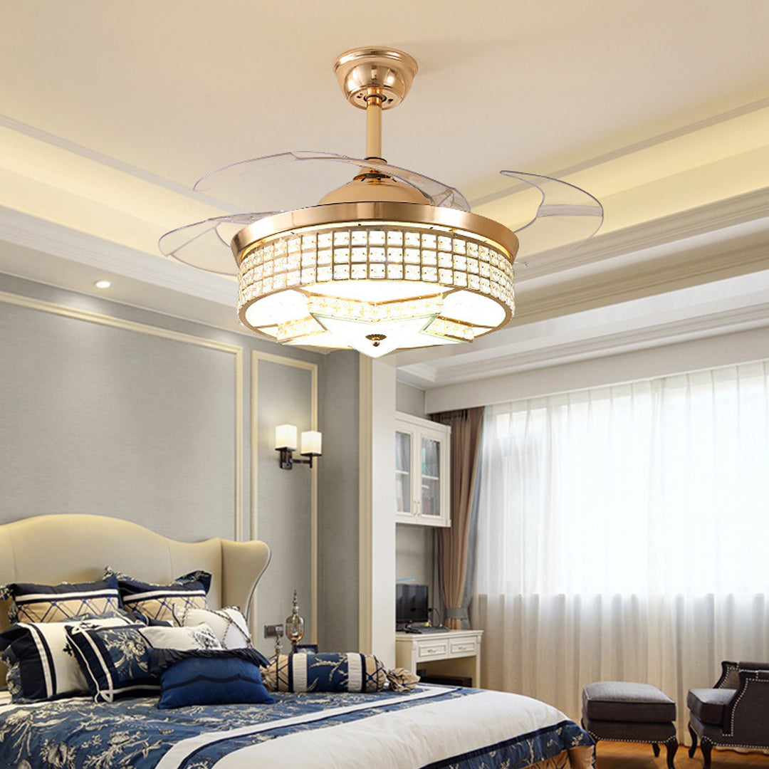 ceiling fan with invisible blades