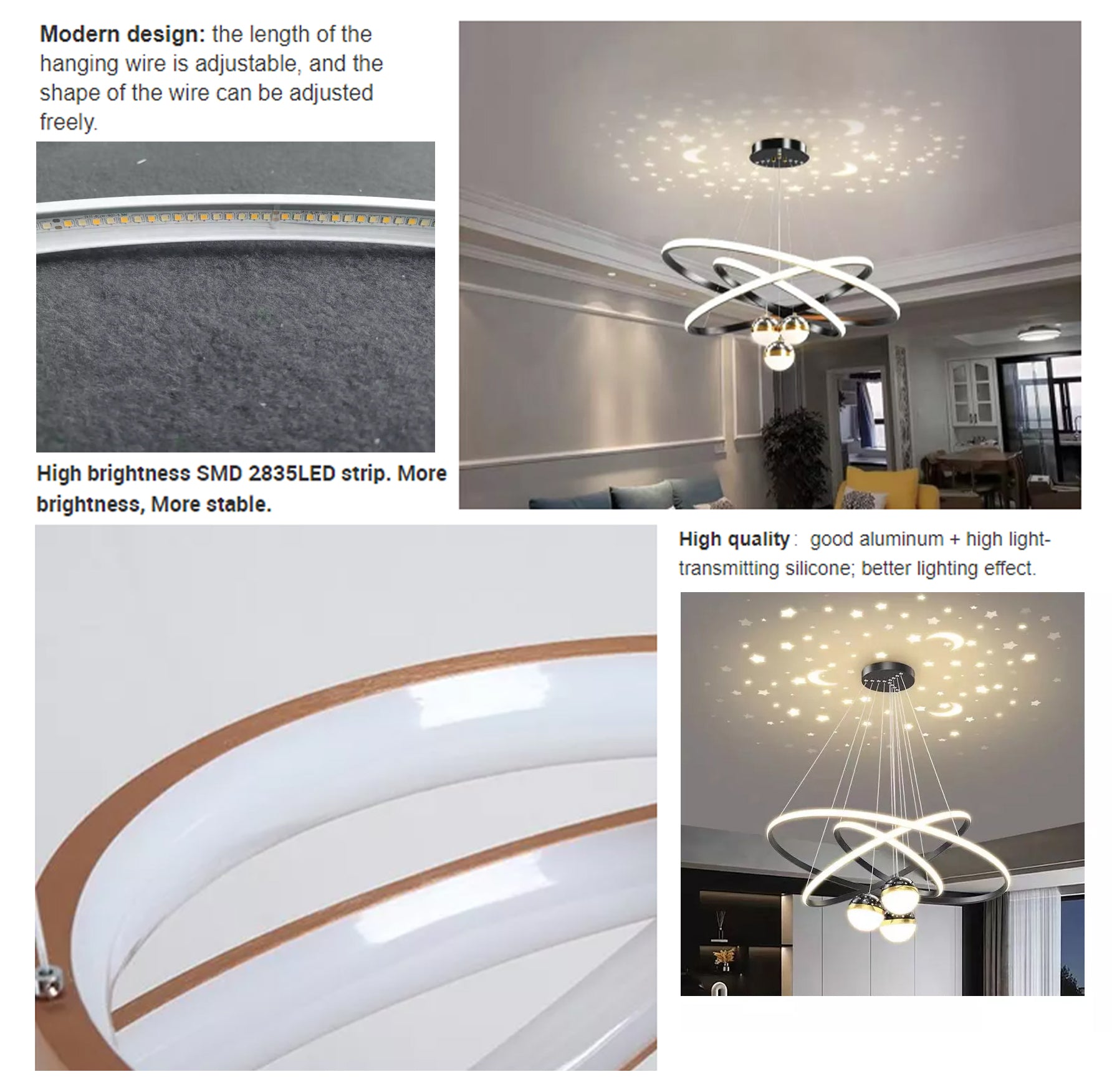 star reflection pendant lamp