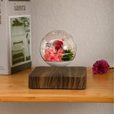 floating rose levitating lamp