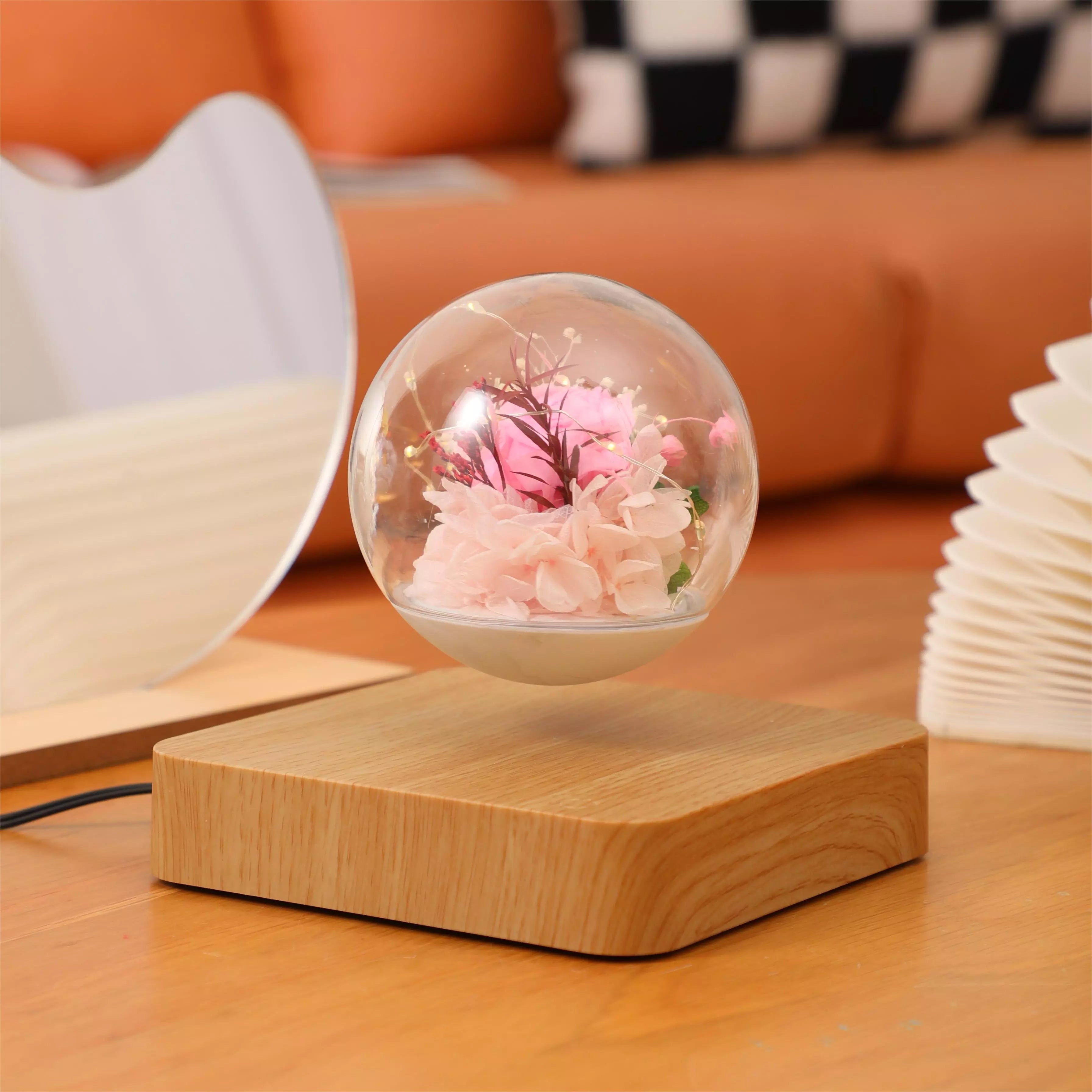 anti gravity lamp rose levitating