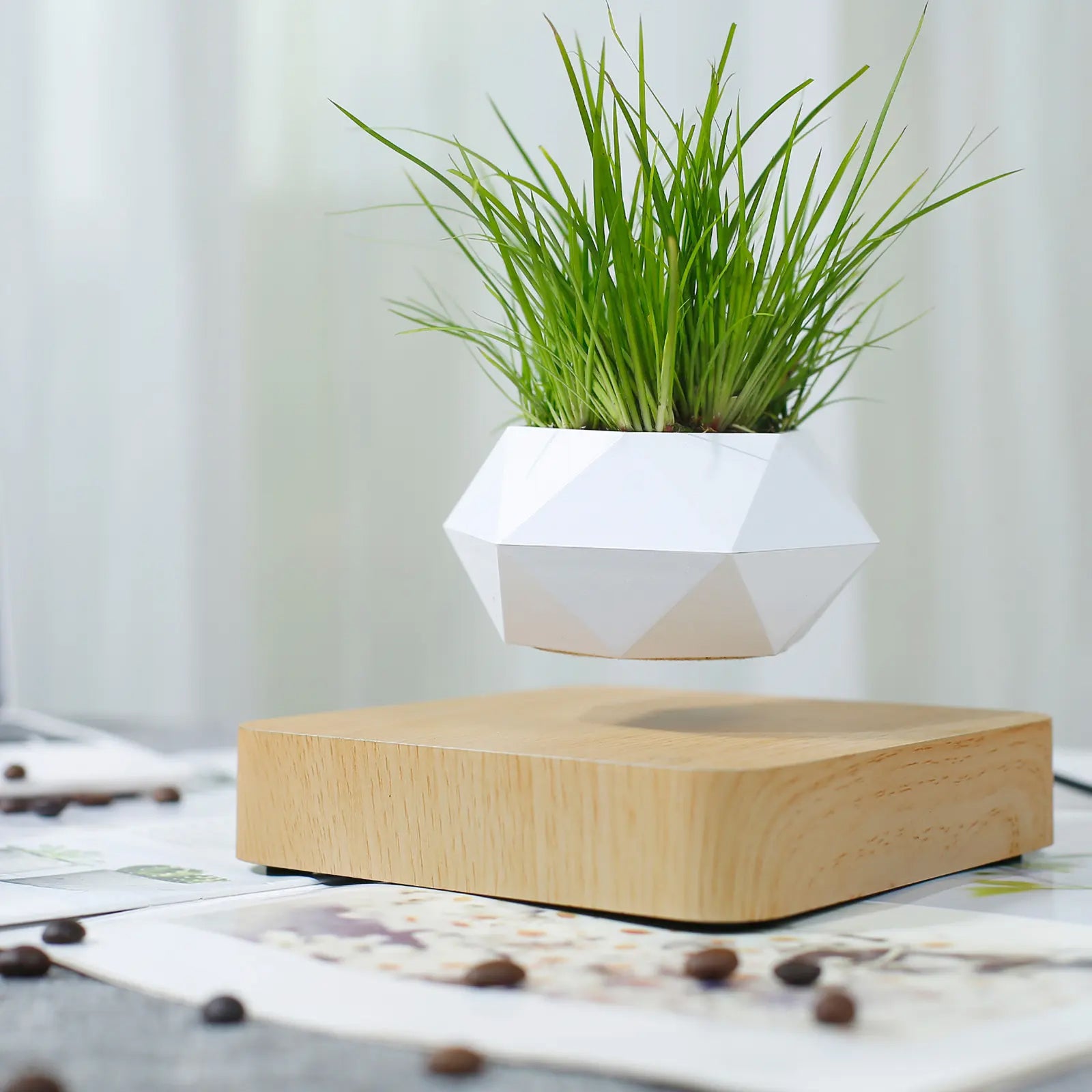 magnetic suspension flower pot