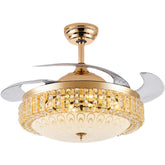 ceiling light with hidden fan blades