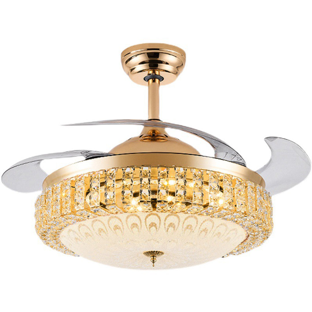 ceiling light with hidden fan blades