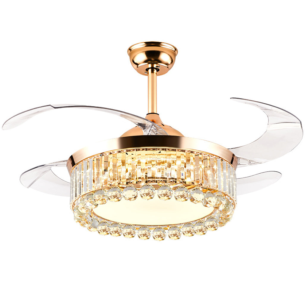 ceiling light with retractable fan