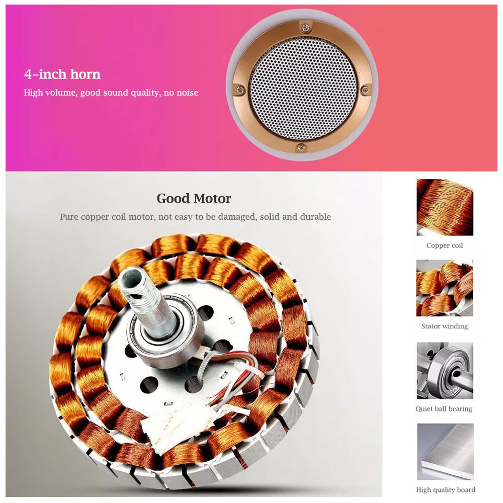 retractable ceiling fan motor with LED light