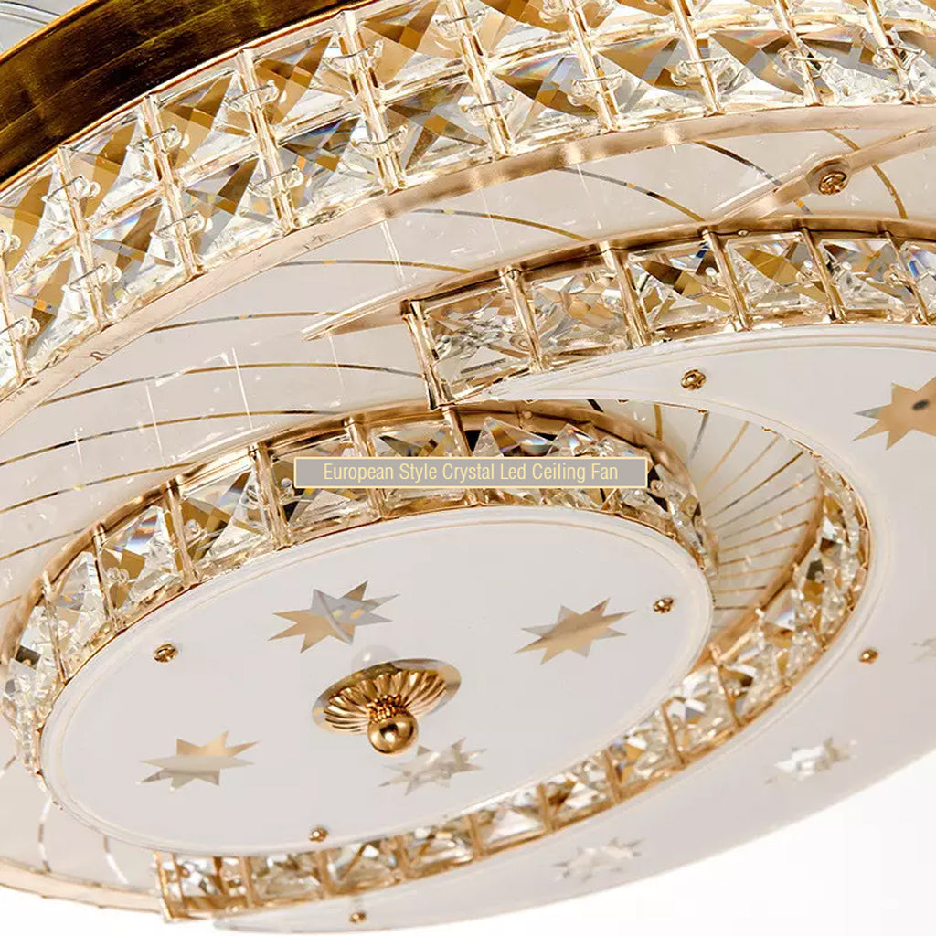 crystal ceiling fan