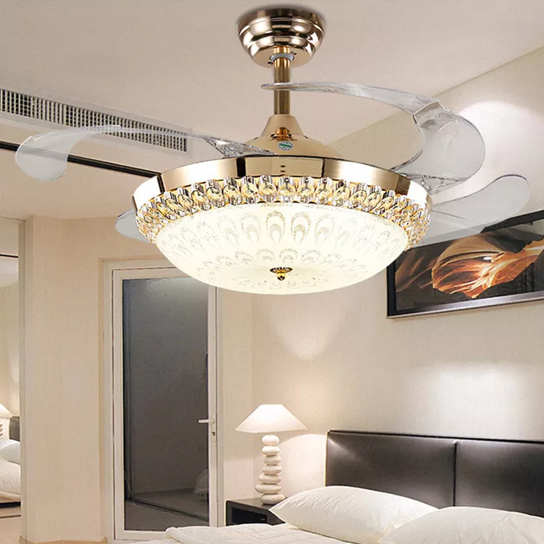 retractable ceiling fan