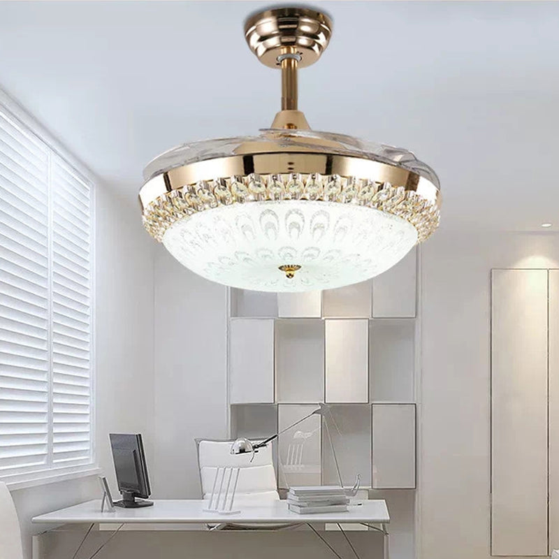 retractable ceiling fan with remote