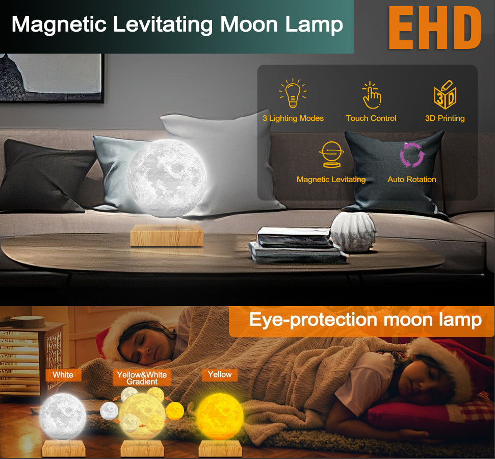 floating moon lamp