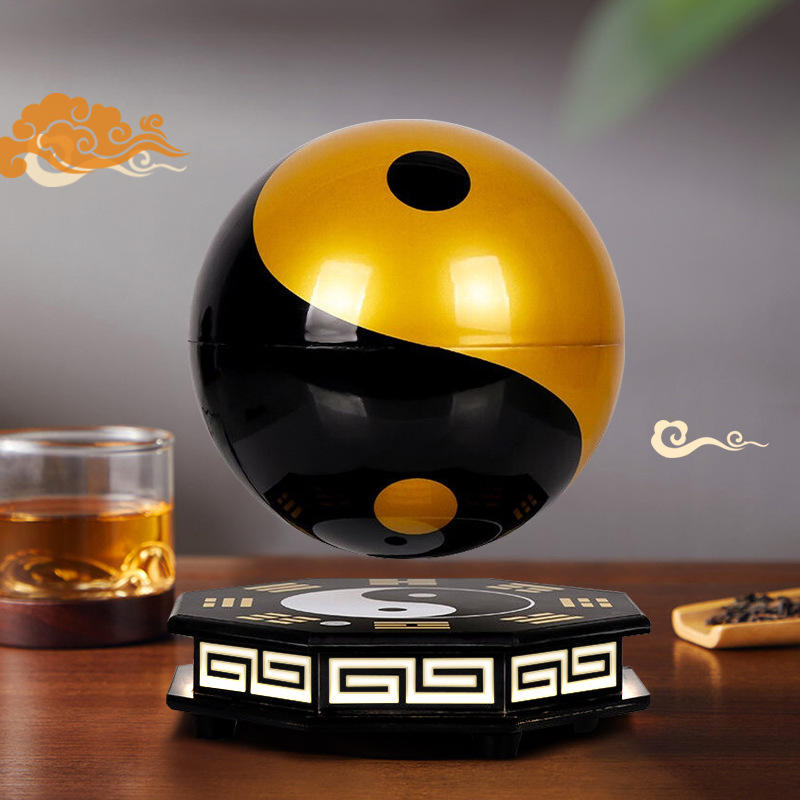 Palline Qi-Gong Portachiavi Yin Yang - Sfera Sonora 25mm, Ciondolo Feng Shui, Zen-Man