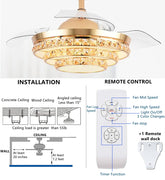 Elegant Ceiling Fan for Home Decor