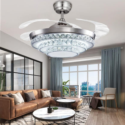 Ceiling Fan with Crystal Light