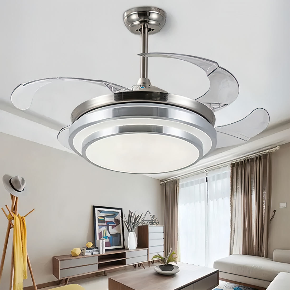 Modern Ceiling Fan with Light LED