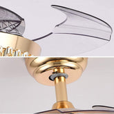 crystal ceiling fan with light
