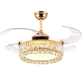 ceiling light with retractable fan