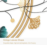 3D metal wall art decoration ginkgo tree leaf shape handmade creativity - Exclusive Home Decorations
