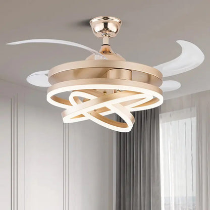 retractable ceiling fan chandelier